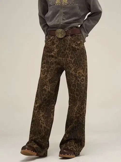 Japanese Brand Michiru x Haya Leopard Print Y2k Jean Size 25" / US 0 / IT 36 - 5 Thumbnail
