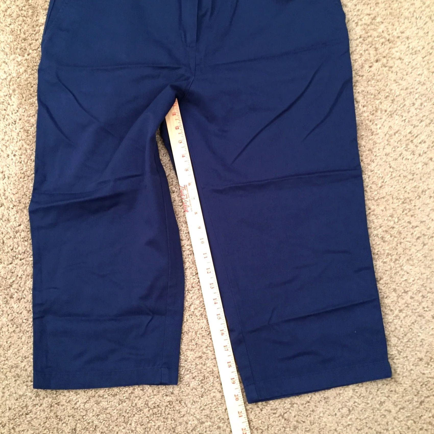 Vintage LL Bean Pants Womens 16P Cropped Bay Side Twill Blue Classic Fit Pants 16P Womens Size 38" / US 16 / IT 52 - 5 Thumbnail