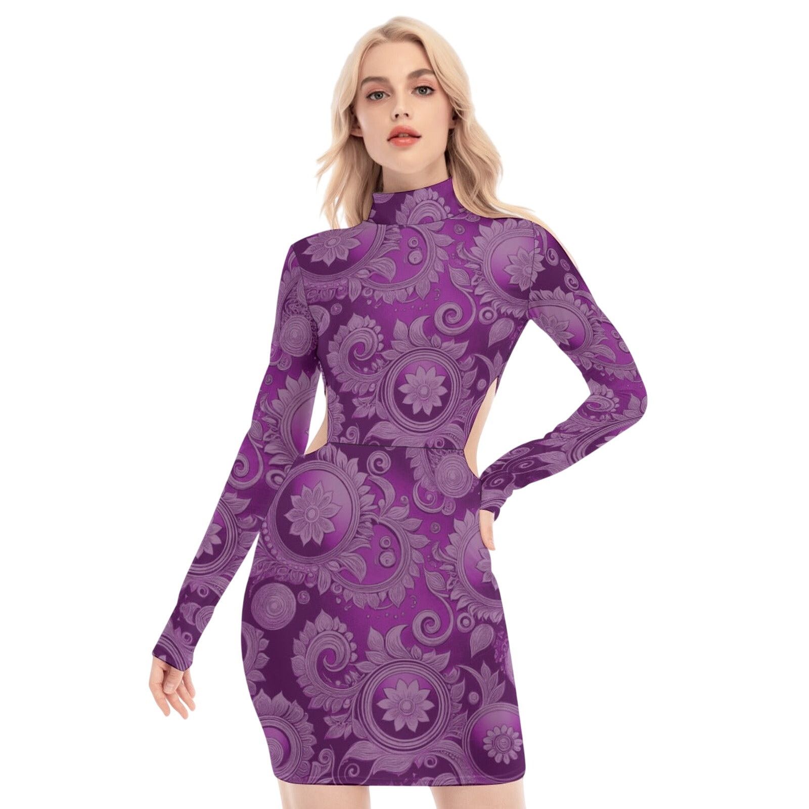 Custommade fullbreedcustom Print Women's Waist Hollow Hip Dress Size M / US 6-8 / IT 42-44 - 1 Thumbnail