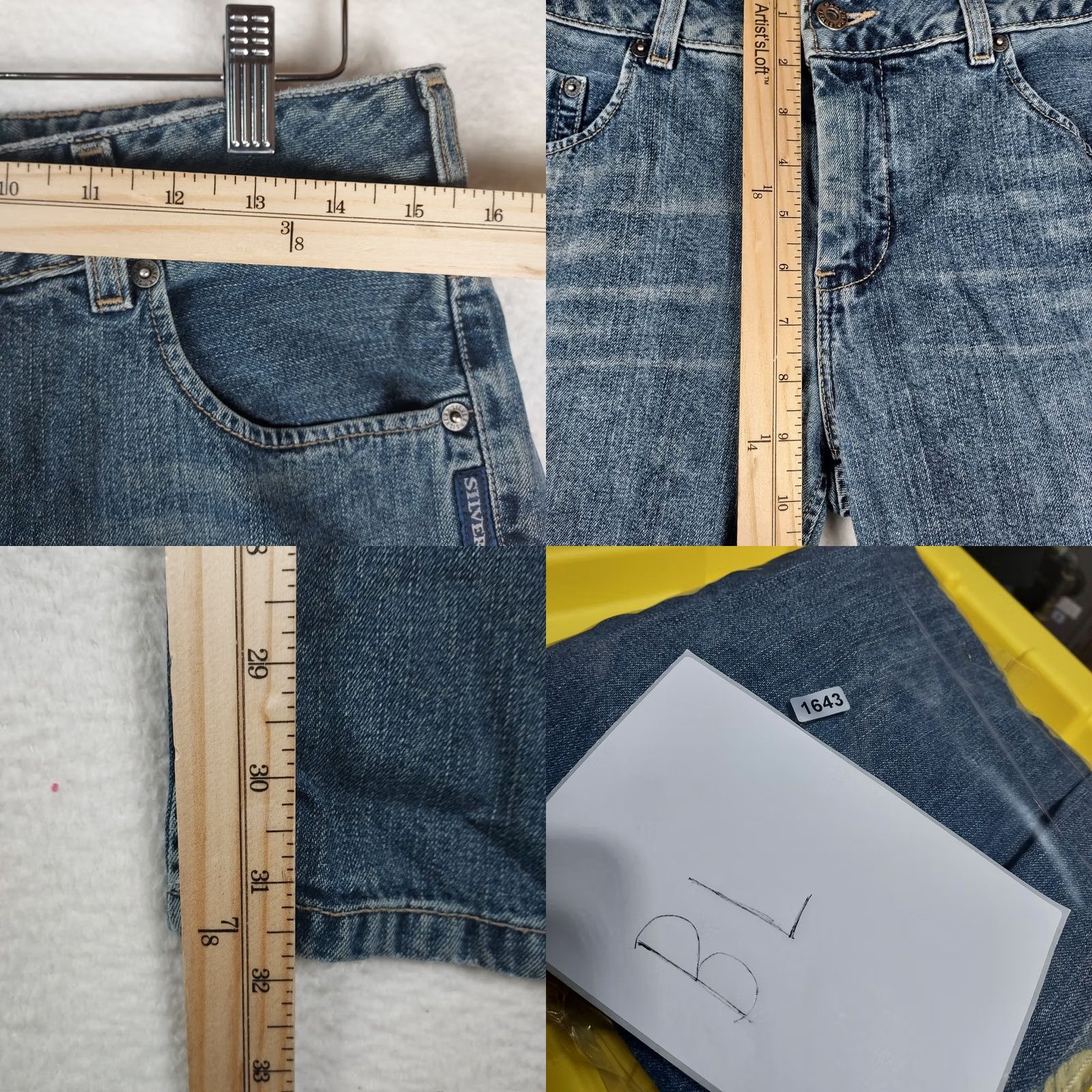 Silver Jeans Co. Silver Jeans Gordie Men’s Jeans 31x32 Relaxed Fit Medium Wash Denim Blue 5-Pocket Logo Straight Modern N/A Size US 31 - 8 Thumbnail