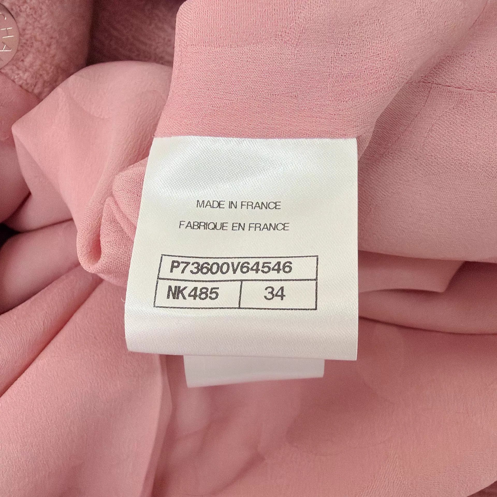 Chanel Chanel Misty Pink Tweed Jacket Women's 34 Size XS / US 0-2 / IT 36-38 - 8 Thumbnail