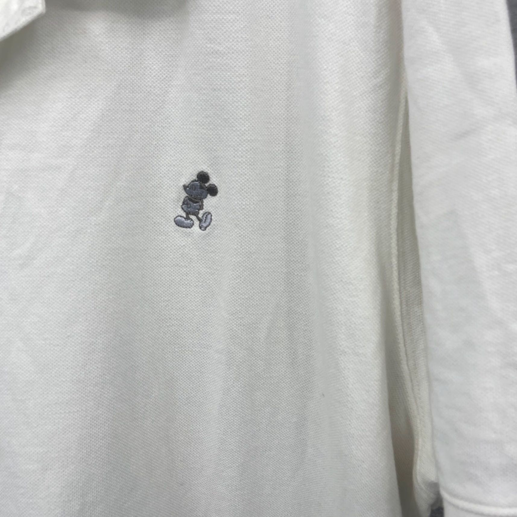 Disney Disney Parks Shirt Mens XXL White Mickey Mouse Logo Short Sleeve Pique Polo Size US XXL / EU 58 / 5 - 3 Thumbnail