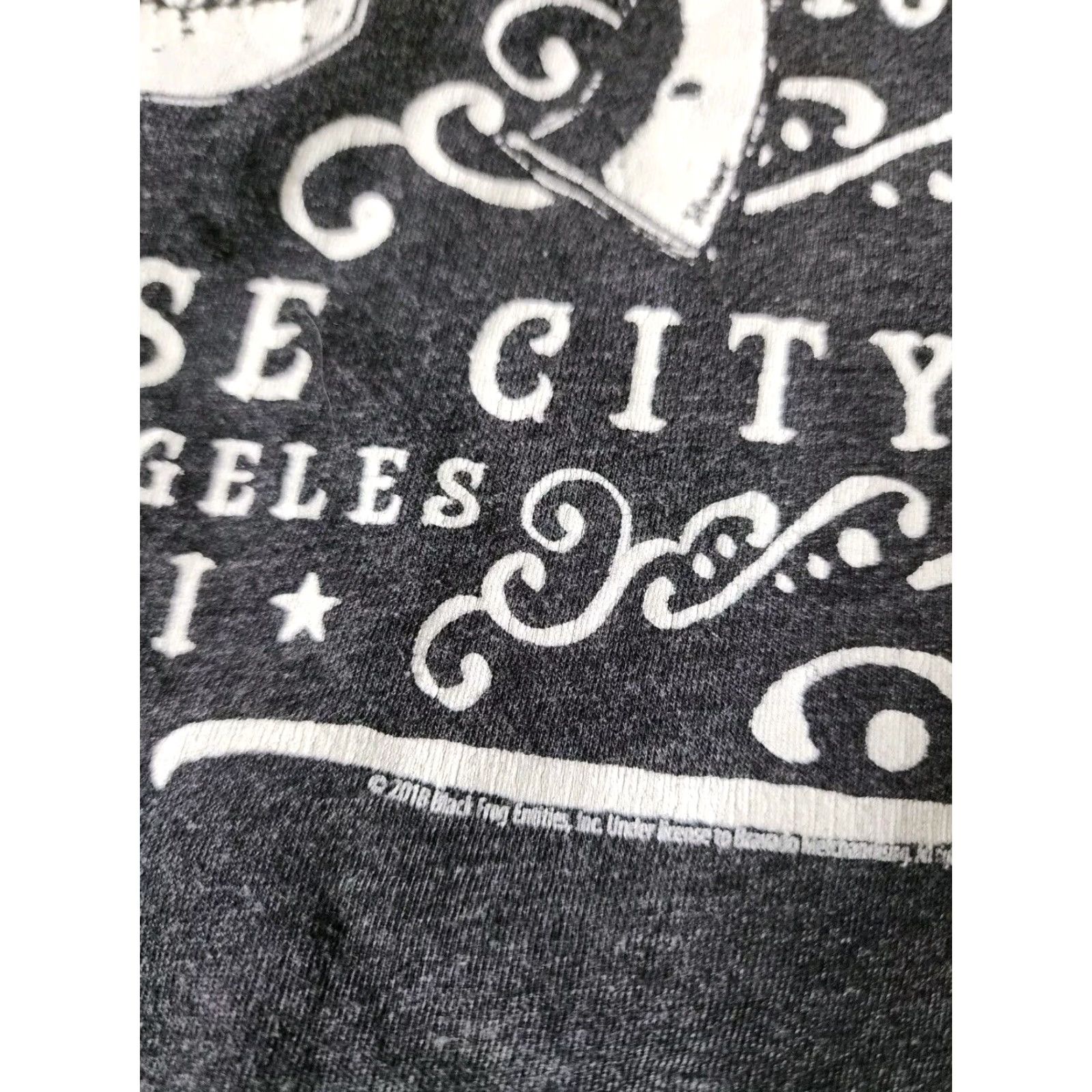 Bravado Mens Bravado T-Shirt Logo Heather Gray Guns N Roses Paradise City Band Tee Adult L Short Sleeve Crew Neck Size US L / EU 52-54 / 3 - 4 Thumbnail