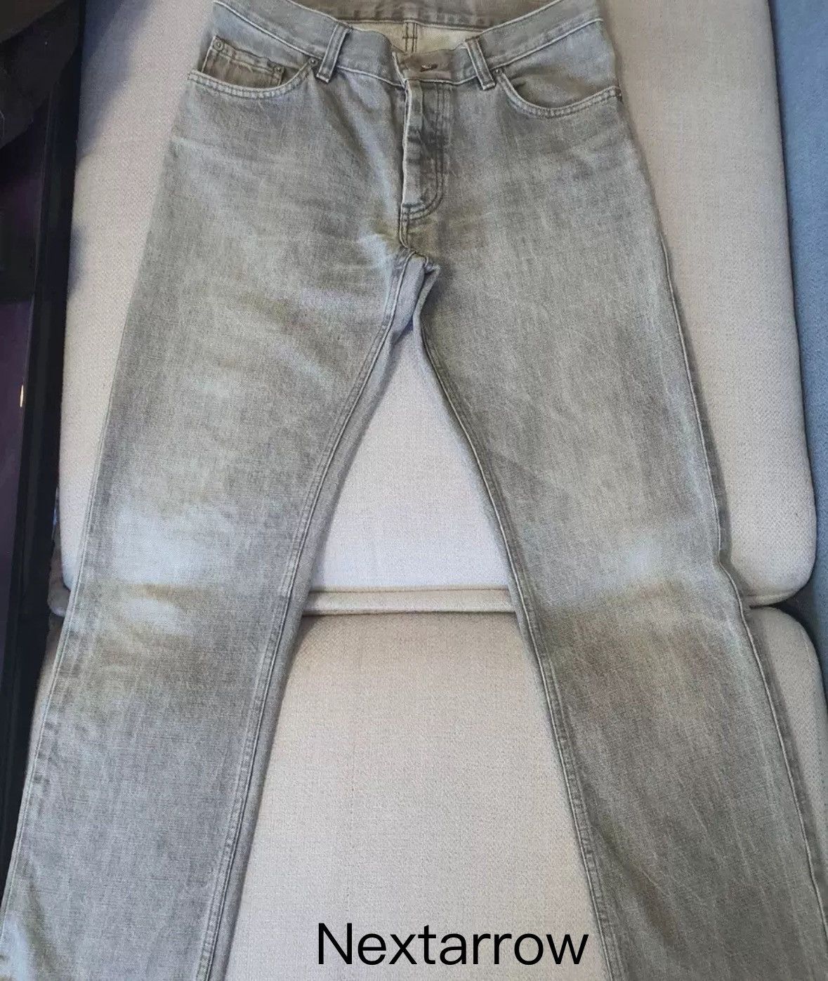 Helmut Lang Helmut Lang 90s Light Grey Jeans 2412-Nextarrow Size US 30 / EU 46 - 1 Thumbnail