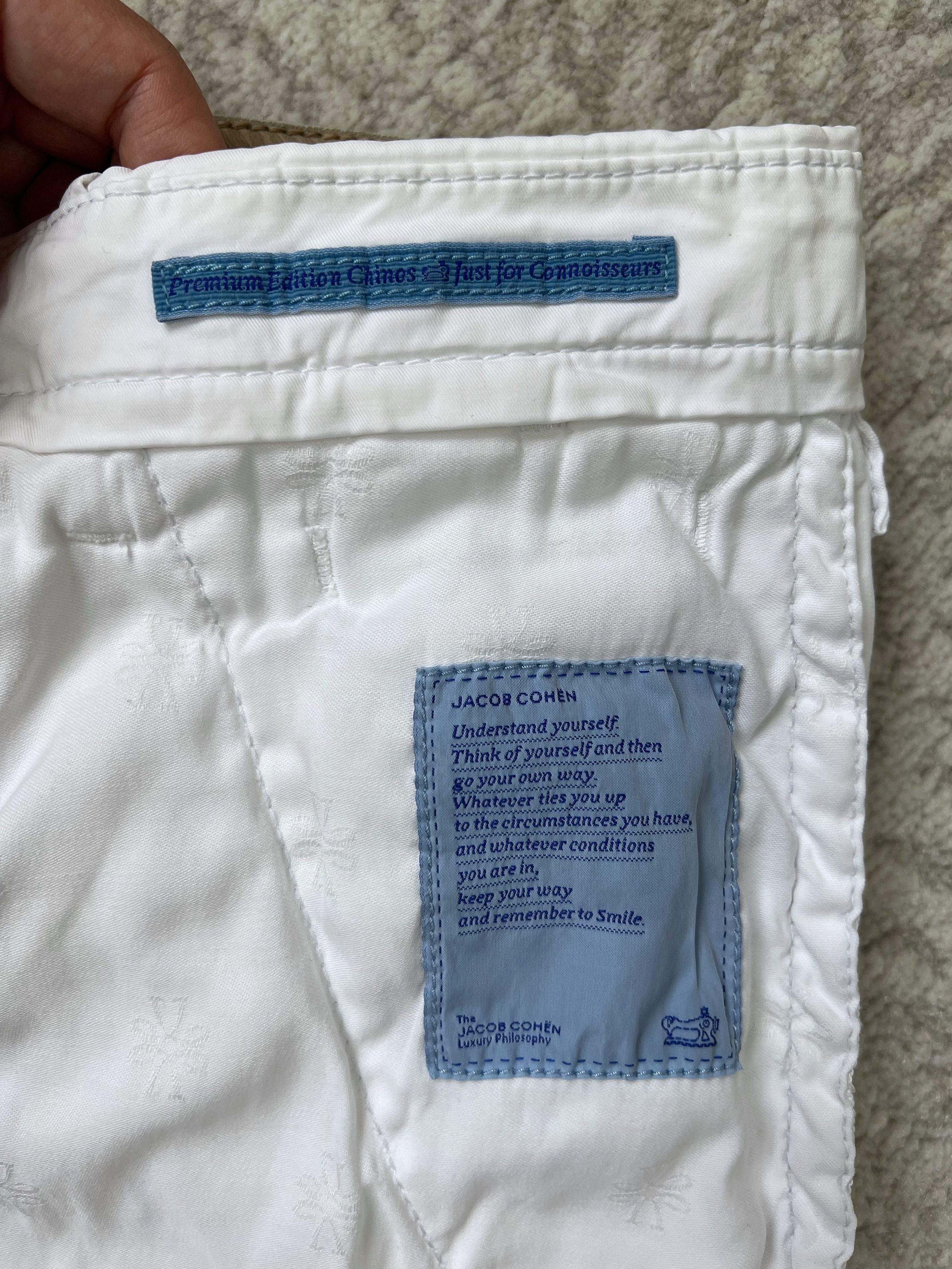 Jacob Cohen Jacob Cohën Bobby Comfort White Luxury Chino Pants 32 Size US 32 / EU 48 - 21 Thumbnail