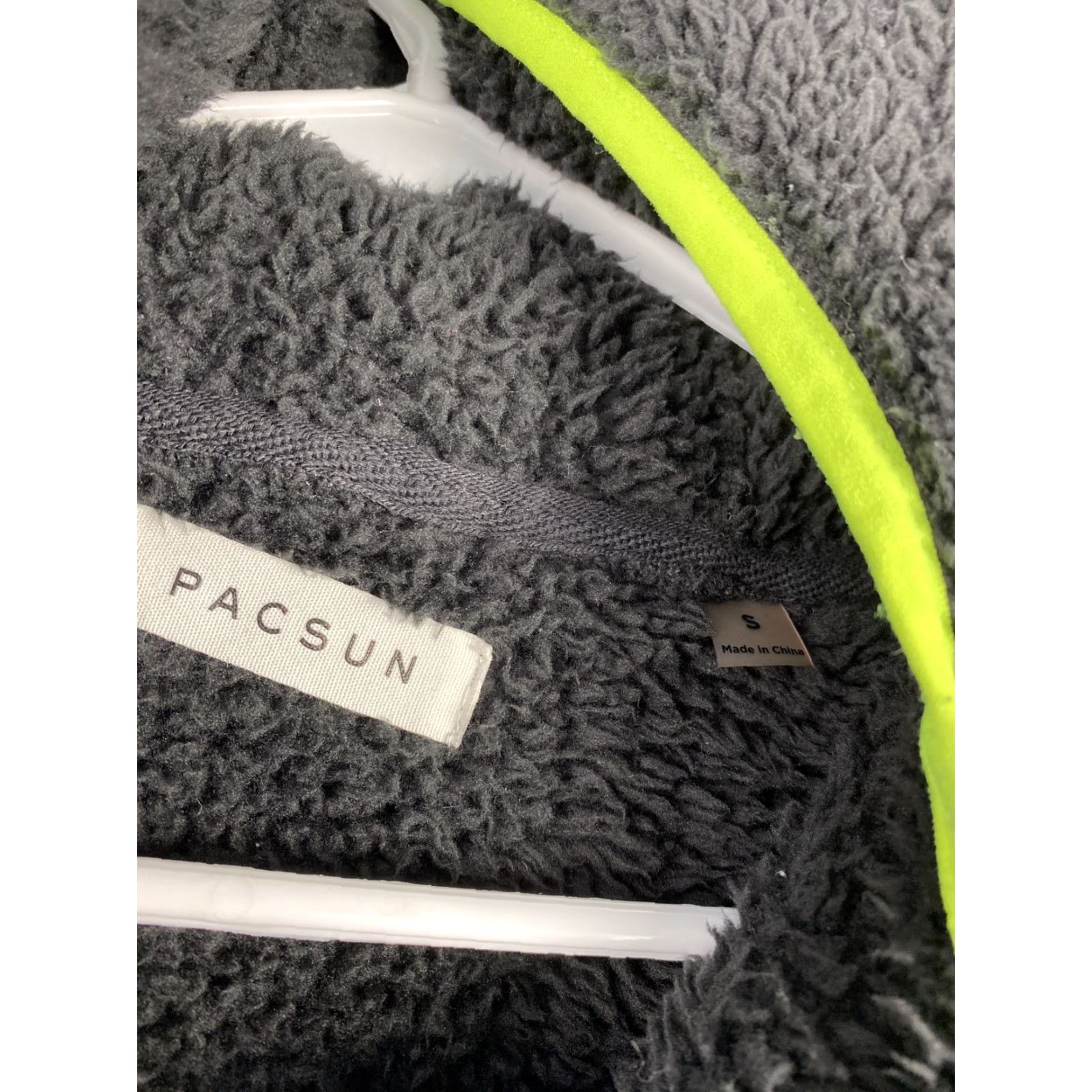 Pacsun VINTAGE Pacsun Hoodie Pullover Jacket Mens Small Black Sherpa Long Sleeve / 33-3 Size US S / EU 44-46 / 1 - 6 Thumbnail