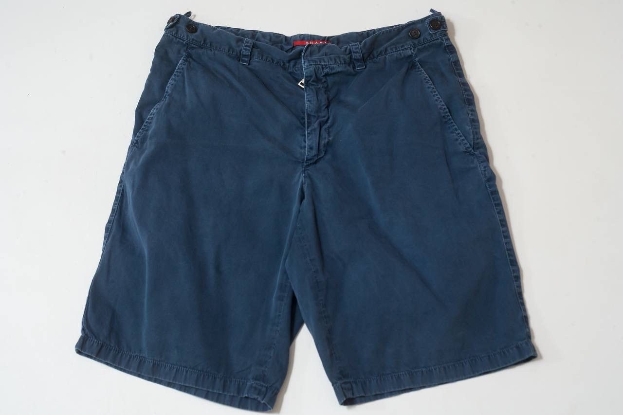 Prada Prada Sport Black Tab Baggy Cotton Shorts Size US 31 - 1 Thumbnail