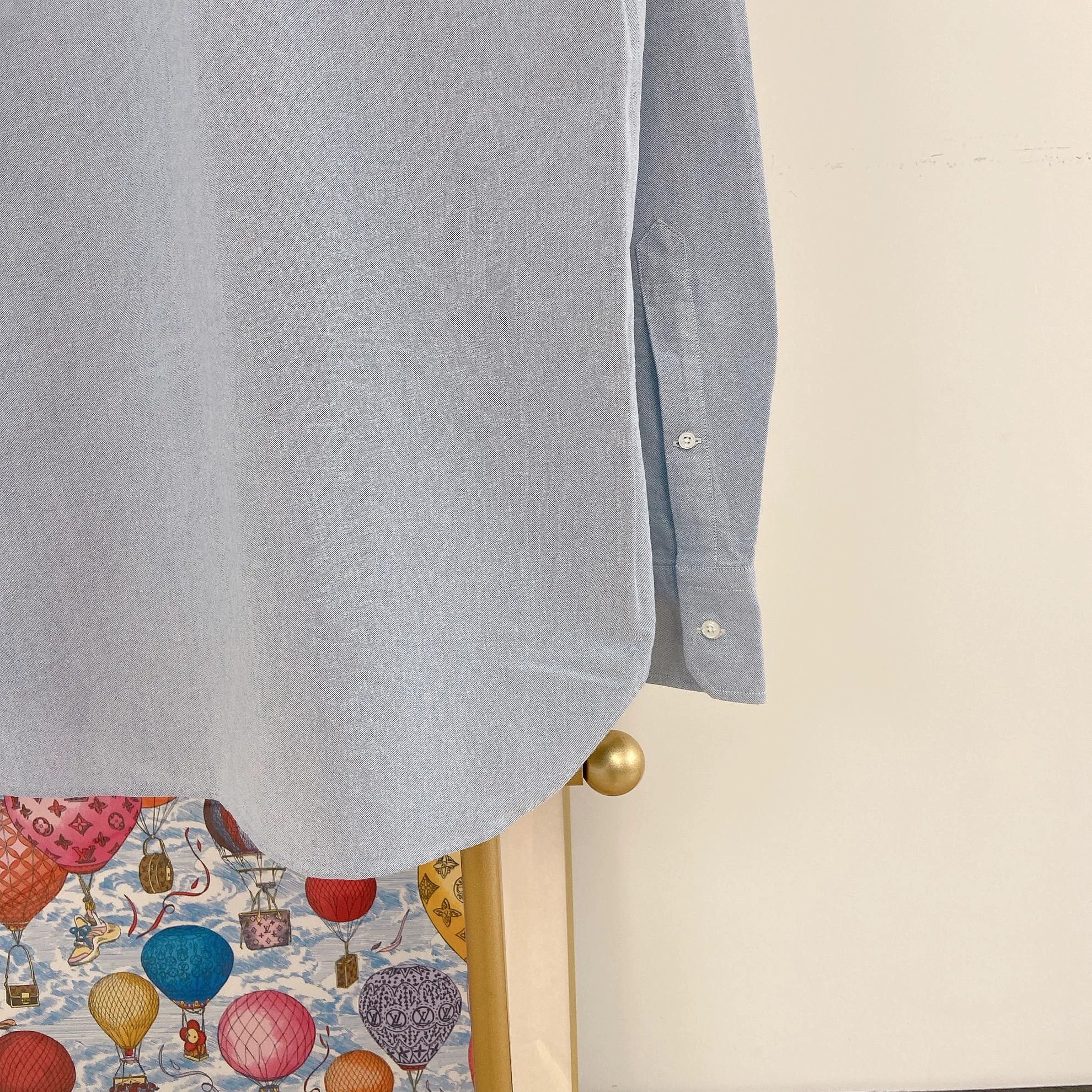 Thom Browne THOM BROWNE blue long-sleeve shirt 3 Size US L / EU 52-54 / 3 - 5 Thumbnail