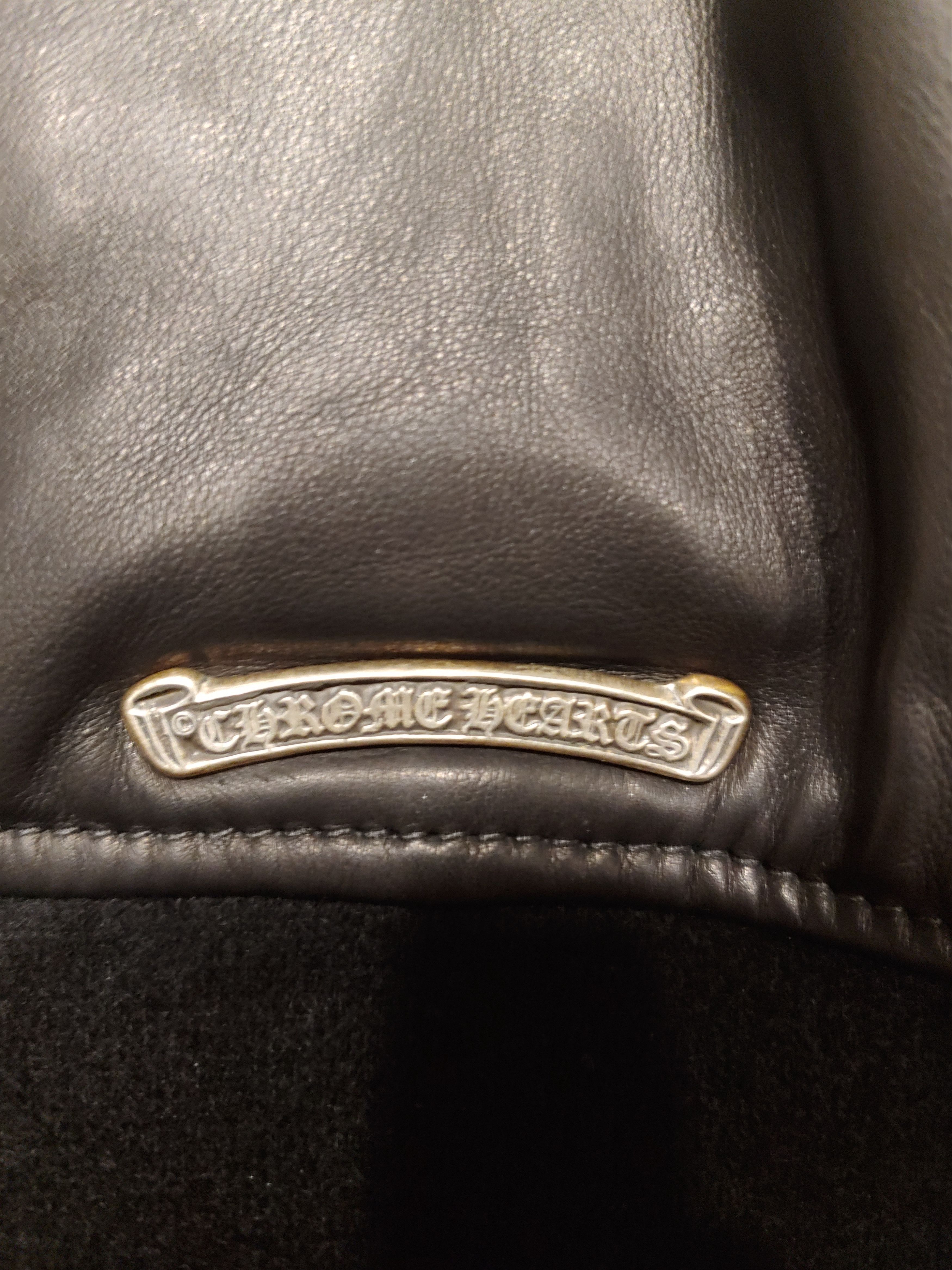 Chrome Hearts Chrome Hearts Leather Jacket Size US XL / EU 56 / 4 - 7 Thumbnail