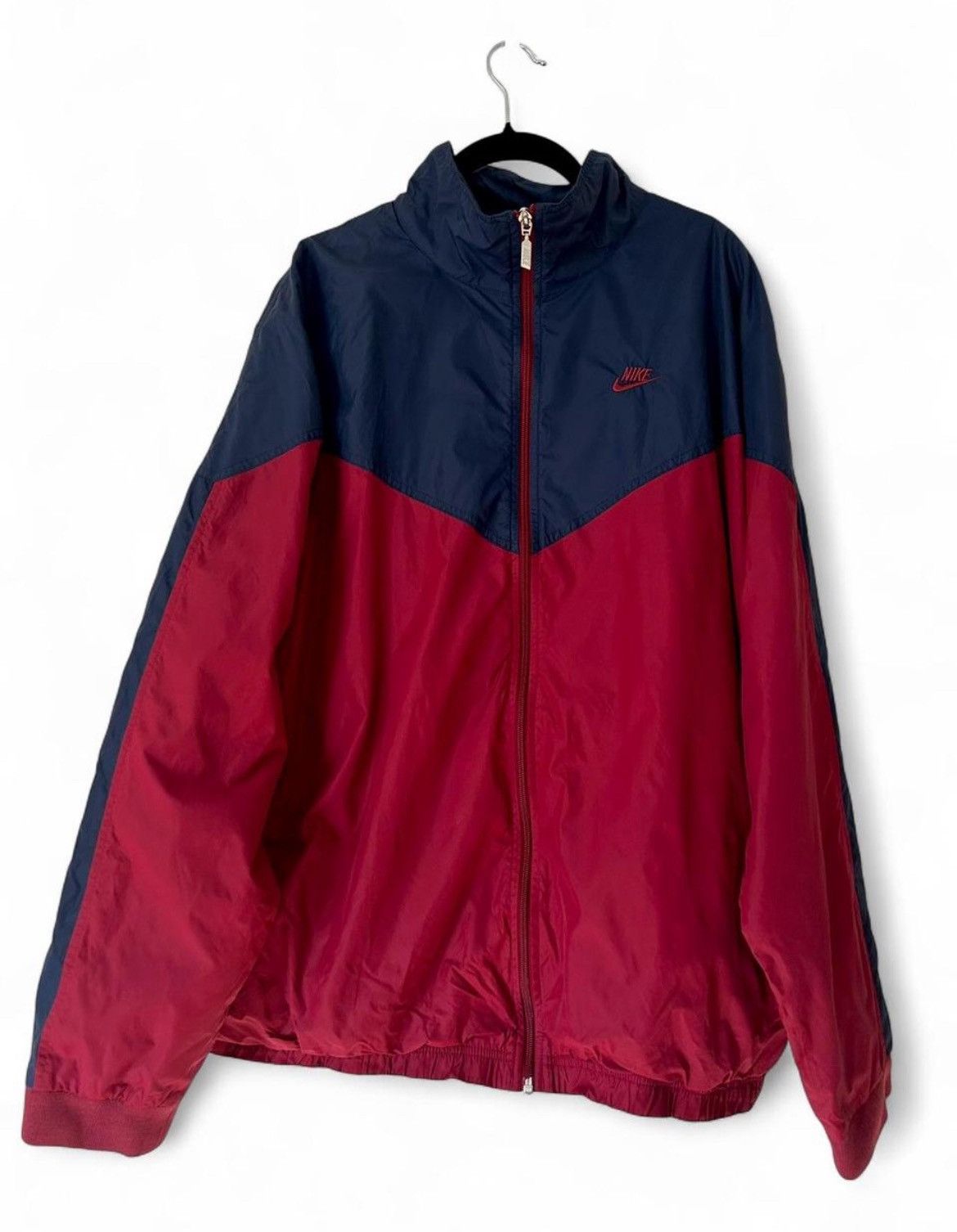Nike Vintage Nike Red & Navy Windbreaker Size US XL / EU 56 / 4 - 1 Preview