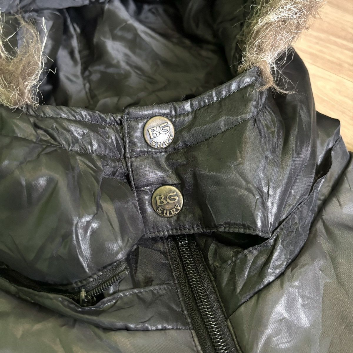 If Six Was Nine × Japanese Brand × Le Grande Bleu (L.G.B.) Body glove Fur jacket down puffer IfSixWasNine LGB Style Size US L / EU 52-54 / 3 - 7 Thumbnail