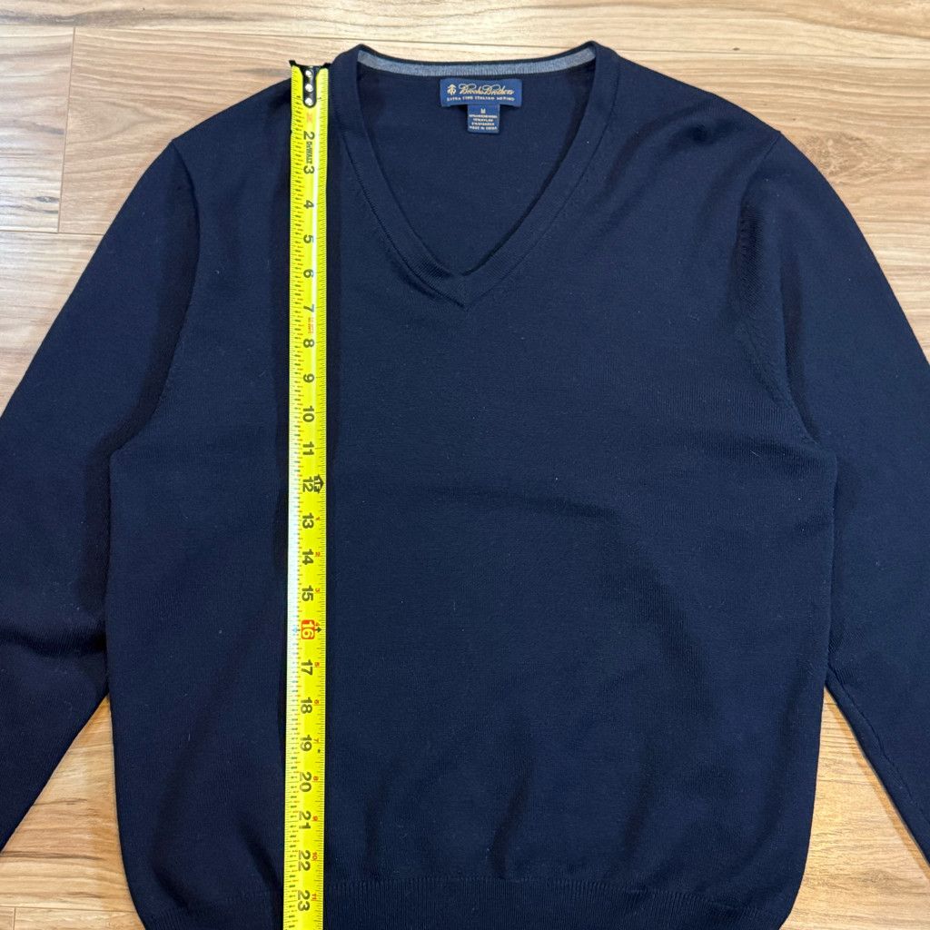 Brooks Brothers Brooks Brothers Men’s M Merino V-Neck Sweater Navy Size US M / EU 48-50 / 2 - 6 Thumbnail