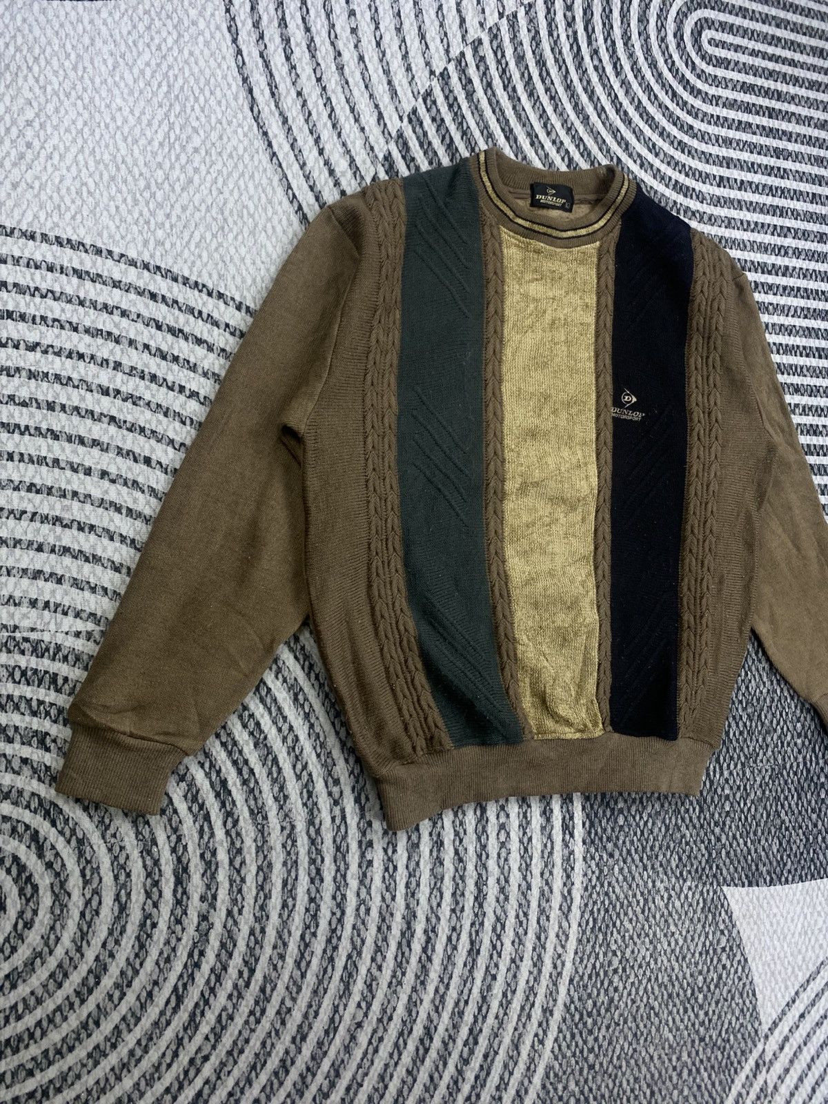 Dunlop Vintage Dunlop Motorsport Brown Knitwear Shirt Size US M / EU 48-50 / 2 - 3 Thumbnail