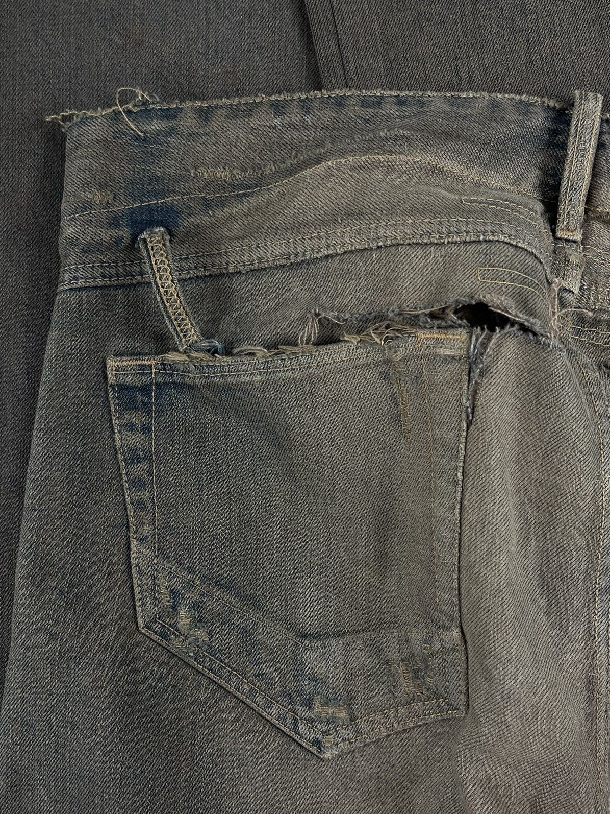 Rick Owens FW06 Rick Owens Dustulator Dark Shadow Dust Wash Denim Jeans Size US 34 / EU 50 - 11 Thumbnail