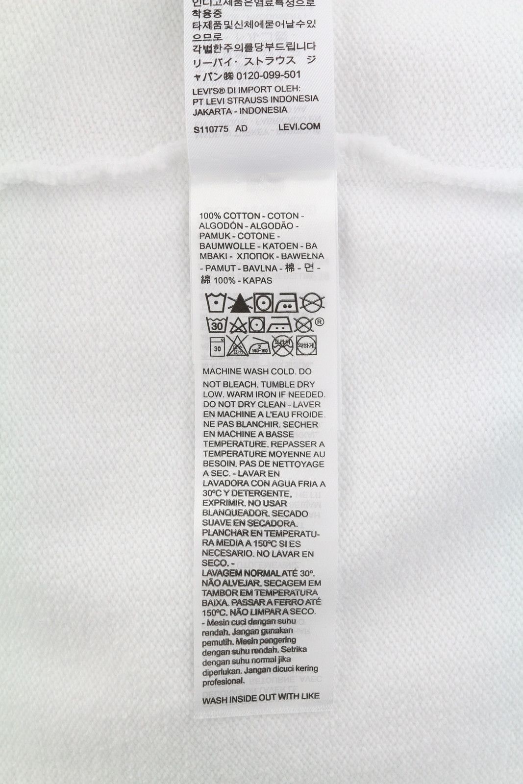 Levi's STANDARD FIT 2XL White Graphic Logo Crew Pullover 87097 Size US XXL / EU 58 / 5 - 8 Thumbnail