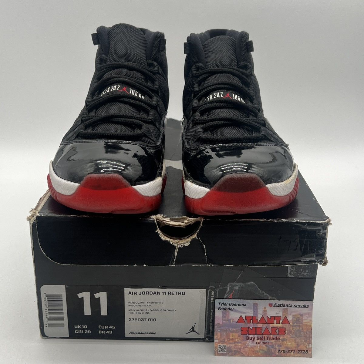 Jordan Brand Air Jordan 11 Bred Size US 11 / EU 44 - 2 Thumbnail