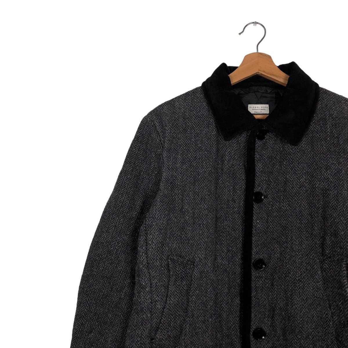 Japanese Brand 🔥Vintage Quilted Button Jacket Global Work Issey Miyake Size US L / EU 52-54 / 3 - 7 Thumbnail