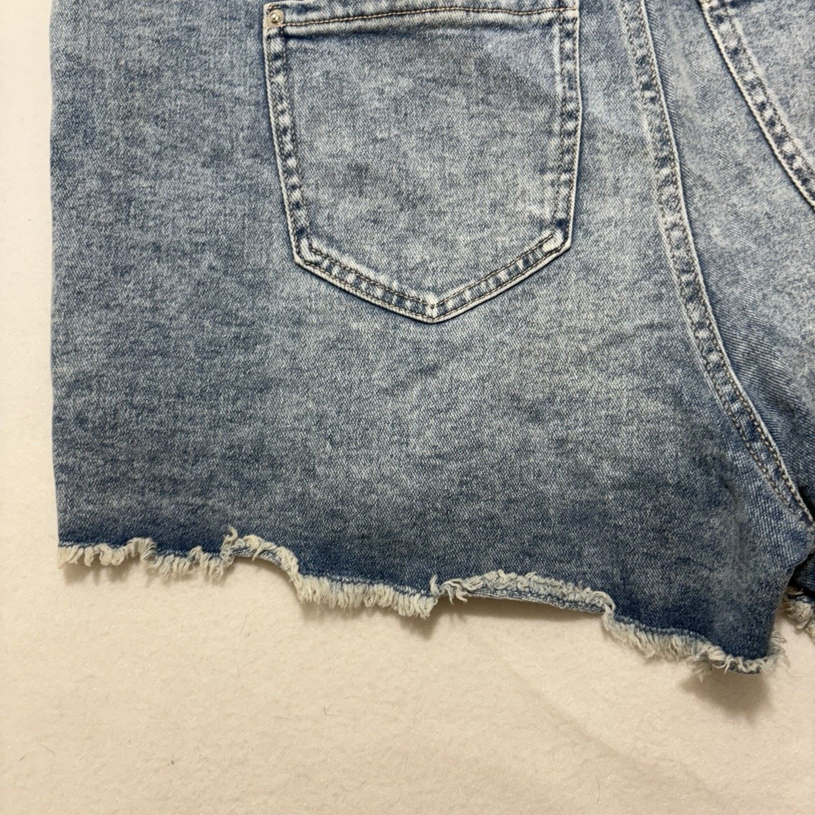 Other INC Denim 18 High Rise Jean Shorts 3” Inseam Frayed Ripped Size 40" / US 18 - 13 Thumbnail