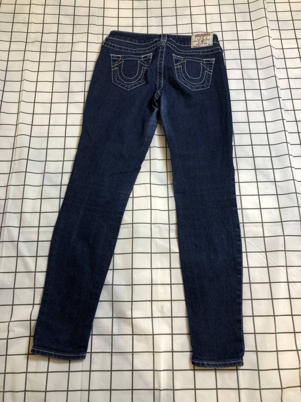 True Religion True Relion Johnny Dark Blue Wash Denim Jeans Women Size 28" / US 6 / IT 42 - 21 Thumbnail