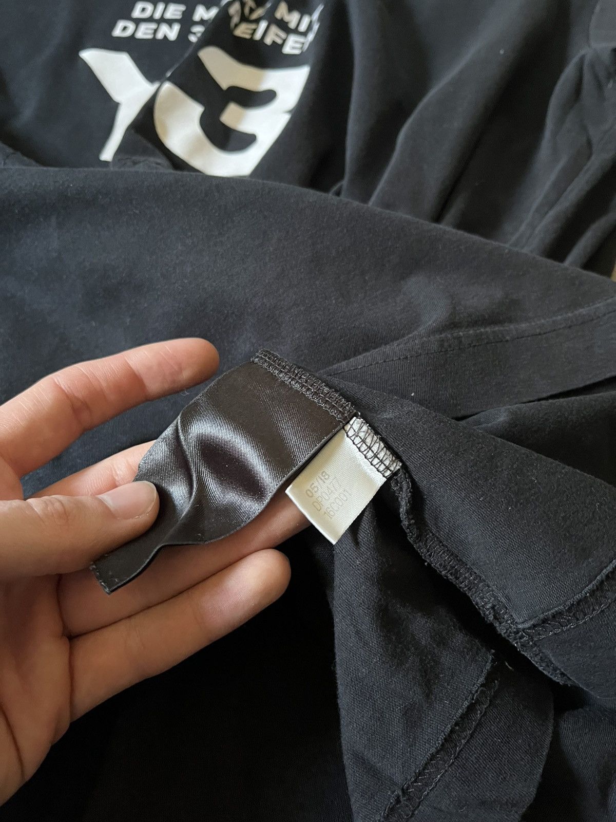 Adidas × Y-3 × Yohji Yamamoto Y-3 Yohji Yamamoto Adidas Embroidered logo black T-shirt Size US XL / EU 56 / 4 - 8 Thumbnail