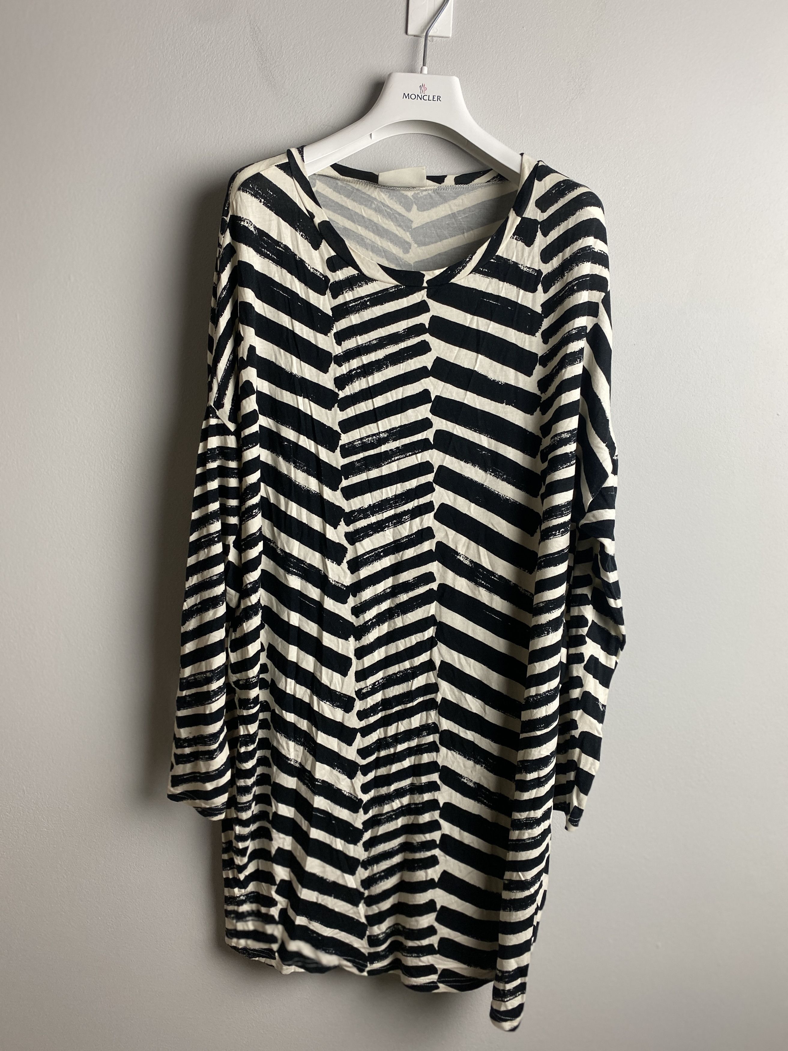 Ganni Ganni Jessica Jersey striped midi dress Size L / US 10 / IT 46 - 1 Thumbnail