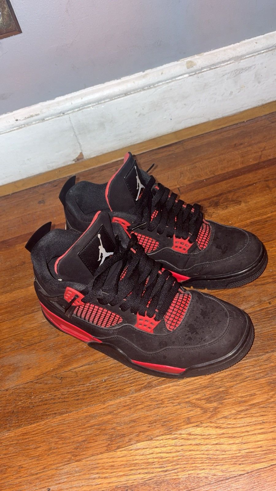 Jordan Brand Jordan 4 Red Thunder Size US 11.5 / EU 44-45 - 6 Thumbnail