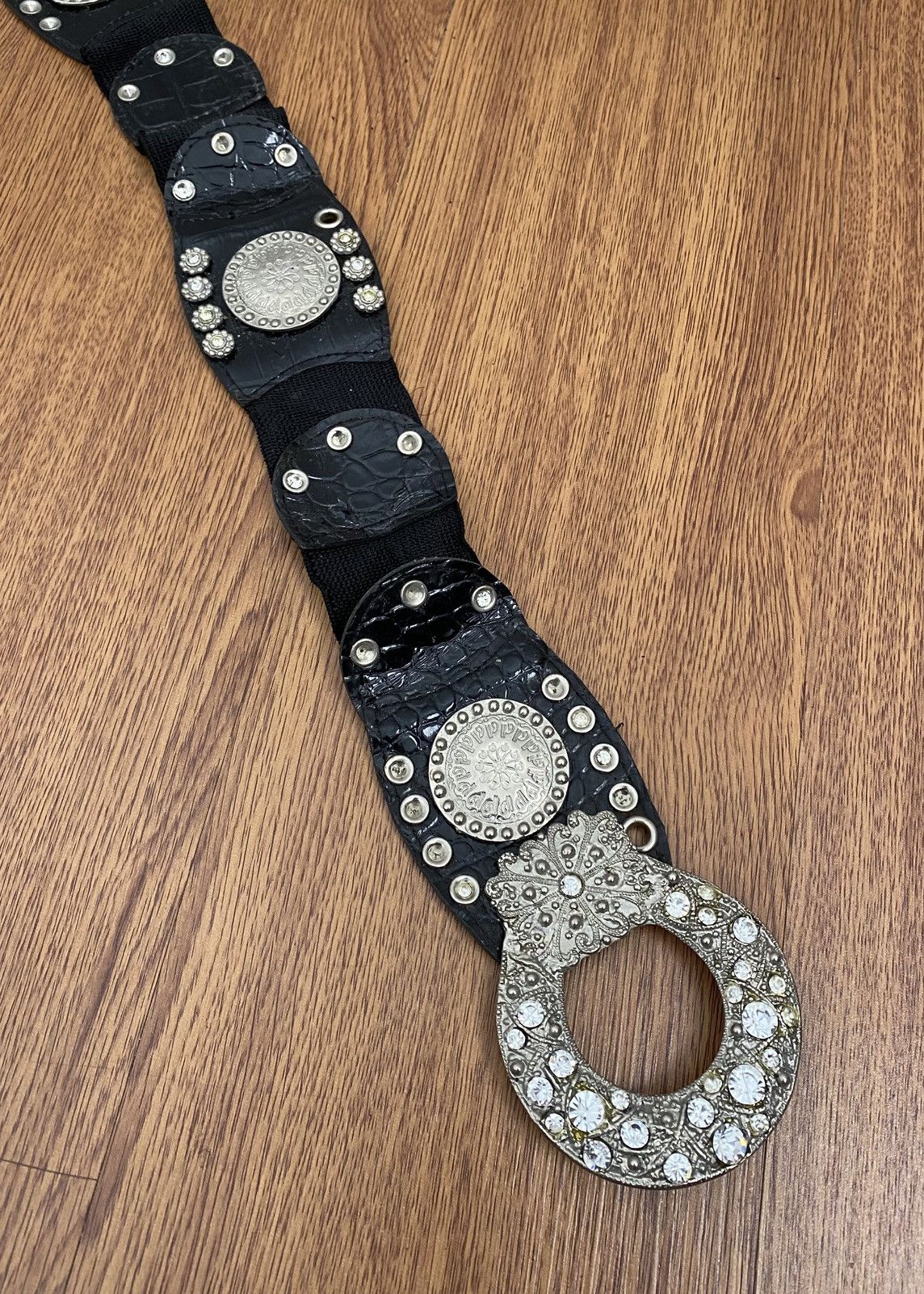 Japanese Brand Ethnic silver crystal belt Size ONE SIZE - 3 Thumbnail