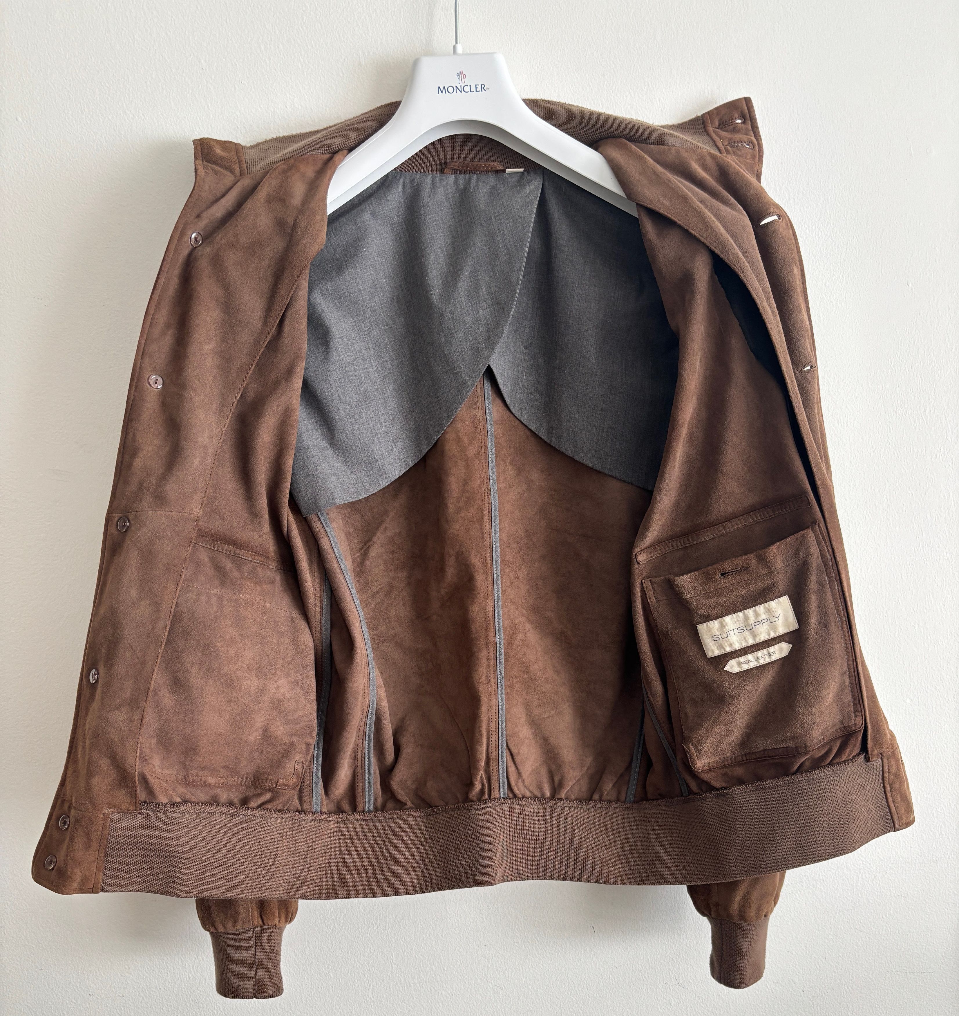 Suitsupply $950 Brown Suede Blouson Bomber Jacket - Medium Size US M / EU 48-50 / 2 - 5 Thumbnail