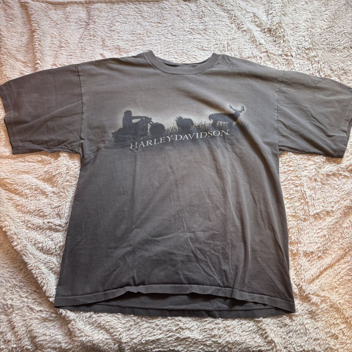 Harley Davidson Harley-Davidson Atlanta Georgia Graphic Tee Brown Fade Shirt Size US XL / EU 56 / 4 - 2 Thumbnail