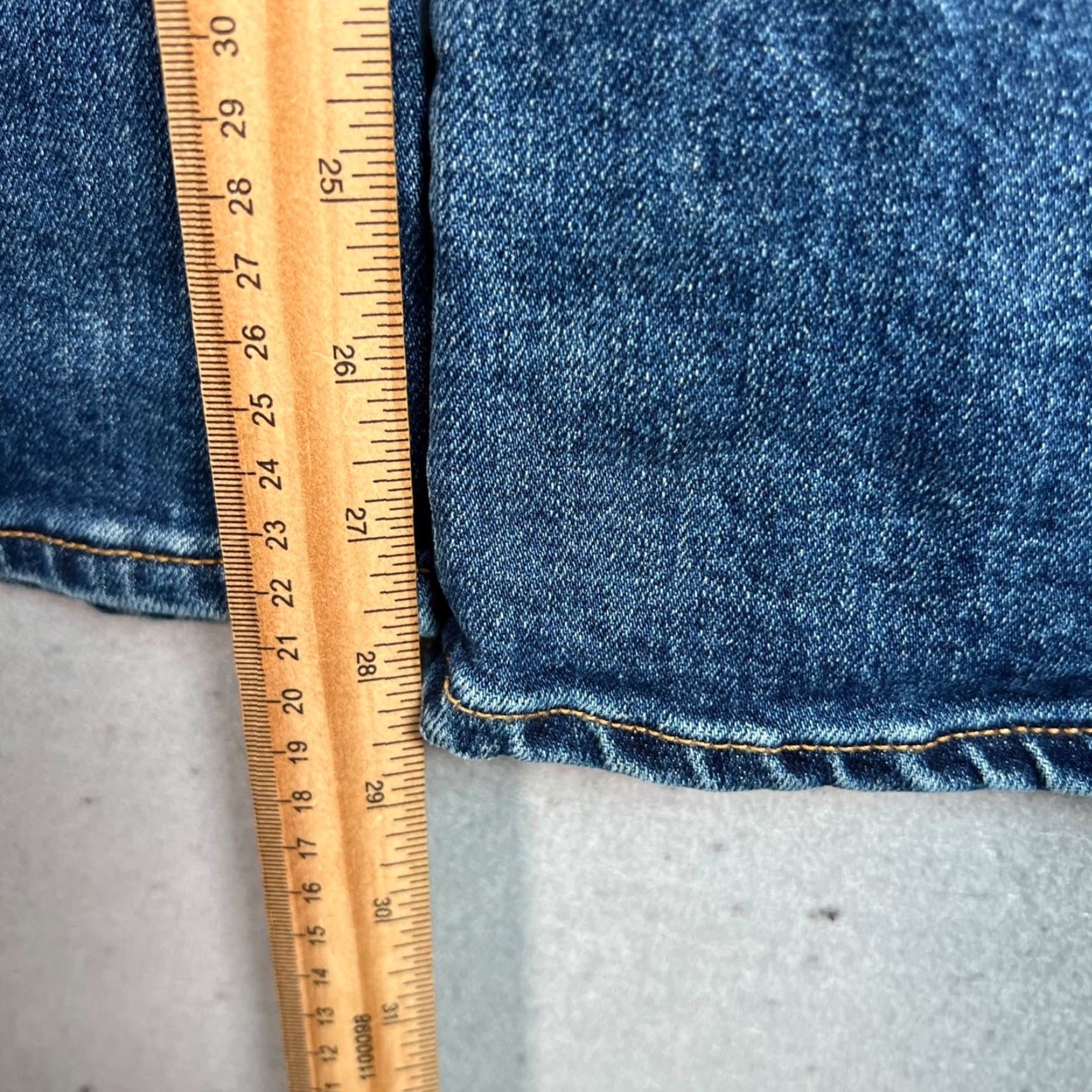 Vintage Lagua Gem Womens Jeans Blue Denim Lace-Up Front Flare Size 26 Size 26" / US 2 / IT 38 - 7 Thumbnail