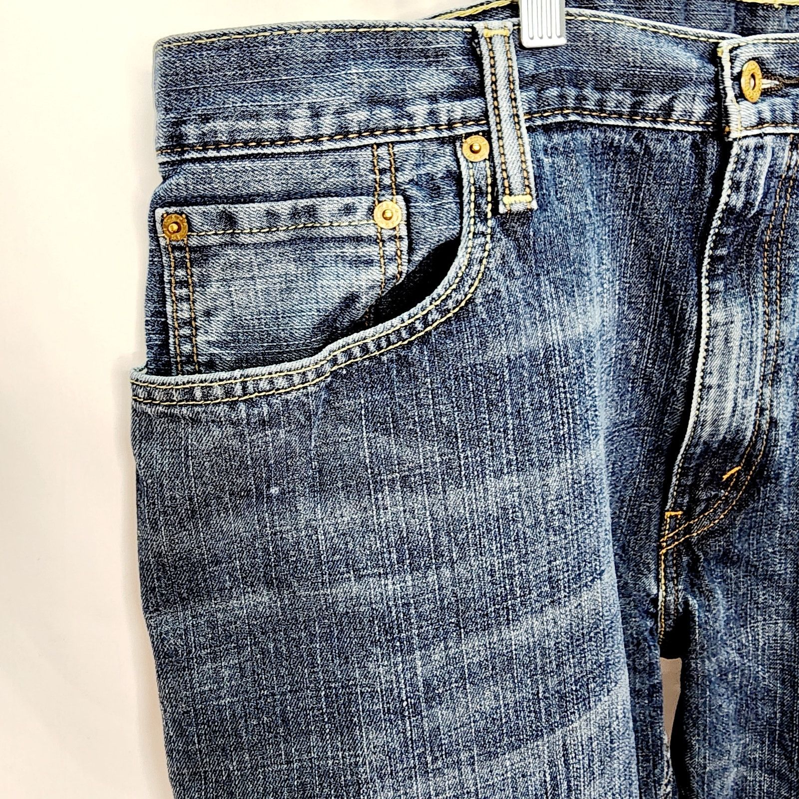 Levi's Levi 569 Loose Straight Fit Men's Blue Denim Jeans Size US 40 / EU 56 - 10 Thumbnail