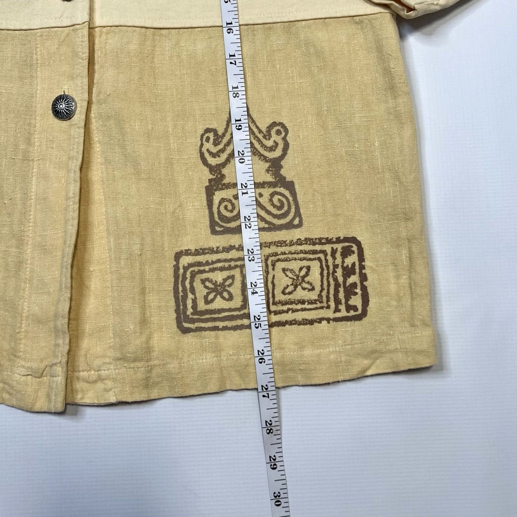 Vintage VINTAGE Blue Cactus Shirt Jacket Jacket Geometric Hand-Painted Linen Cotton Fiber Art XS Petites Womens Blue Cactus Shirt Jacket Size XS / US 0-2 / IT 36-38 - 3 Thumbnail