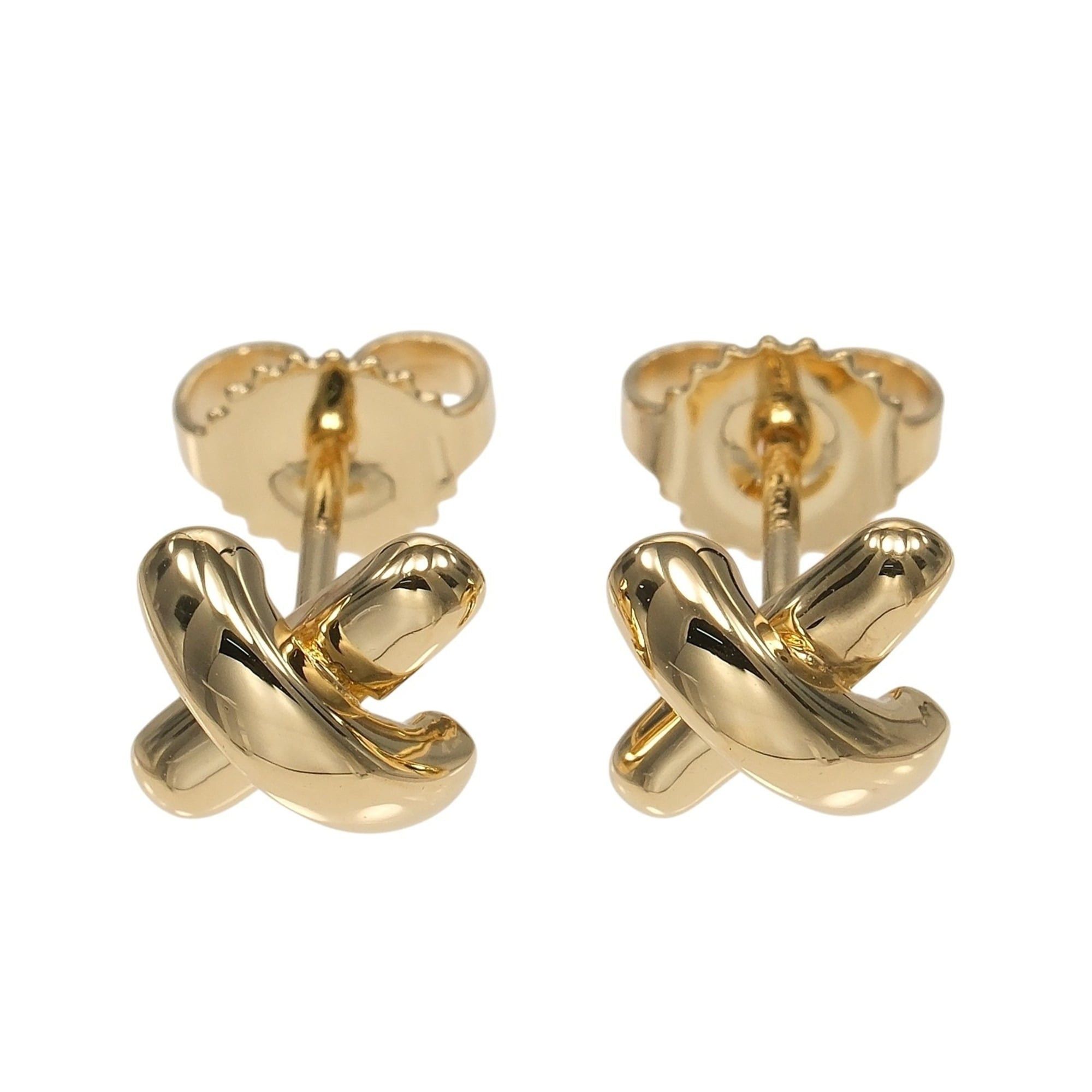 Tiffany & Co. Tiffany & Co. Cross Stitch Earrings, 18K Yellow Gold, Approx. 3g. Size ONE SIZE - 1 Thumbnail