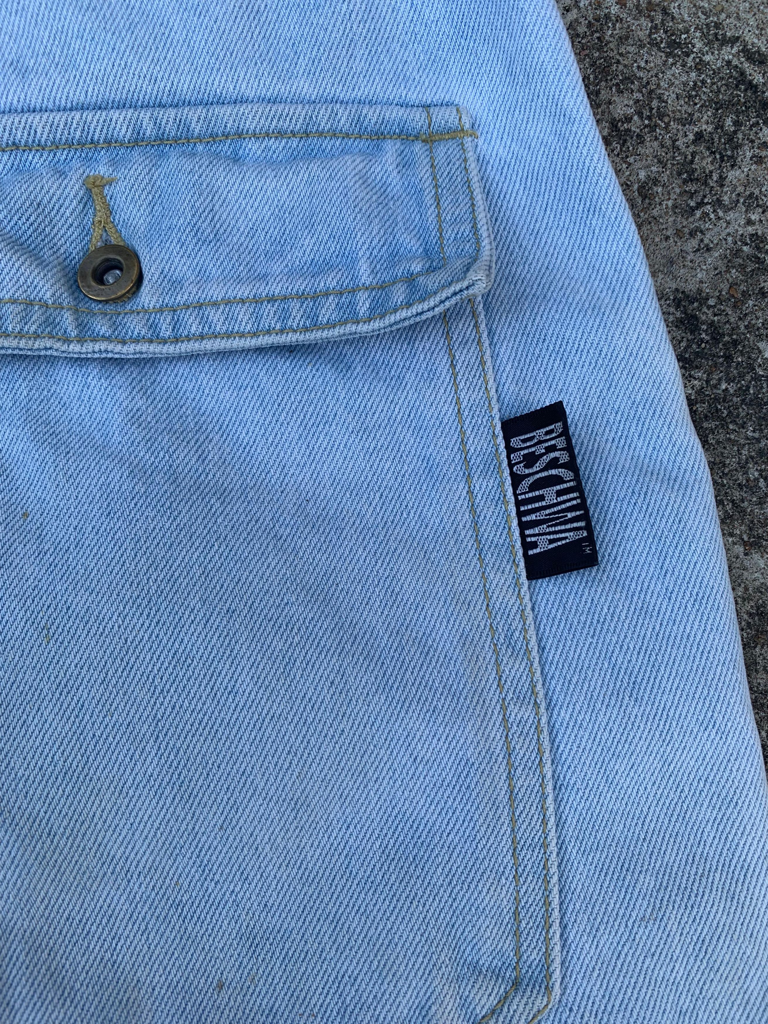 Alien Workshop × Vintage VTG 00s Beschwa Baggy denim shorts pants Size US 32 / EU 48 - 5 Thumbnail