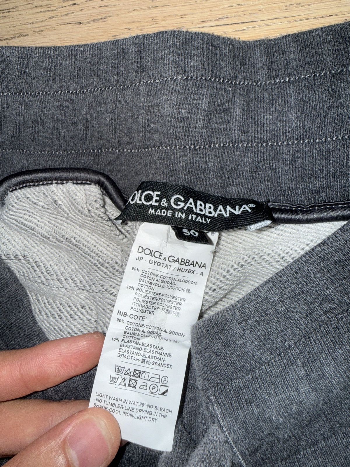 Dolce & Gabbana Dolce & Gabbana Grey Side Joggers Size US 33 - 4 Thumbnail