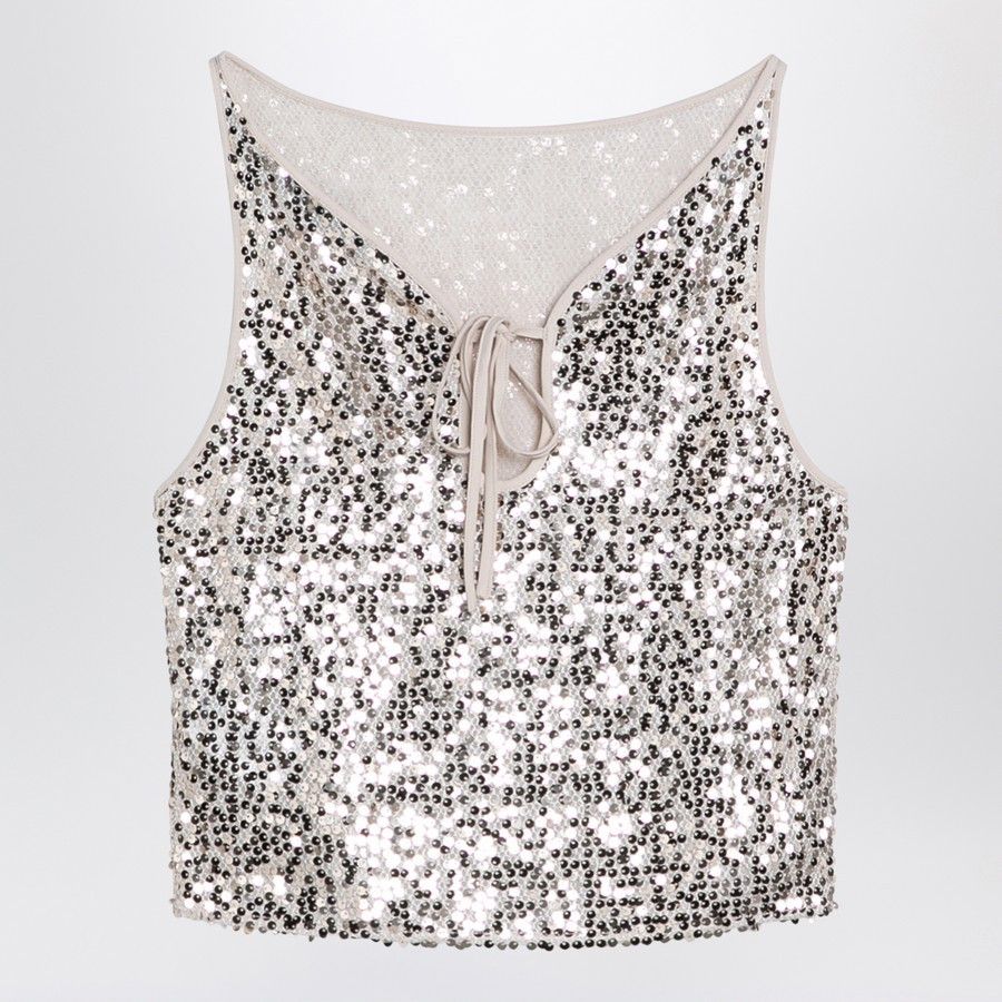 ROTATE o1d2blof0924 Sleeveless Top in Multicolor Size S / US 4 / IT 40 - 2 Thumbnail