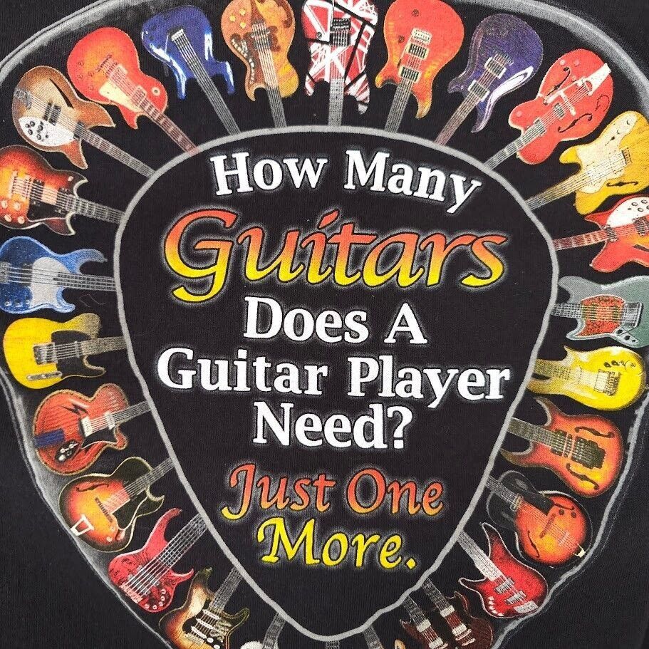 Other Guitar Player T Shirt Mens Size Small Black Just One More Size US S / EU 44-46 / 1 - 4 Thumbnail