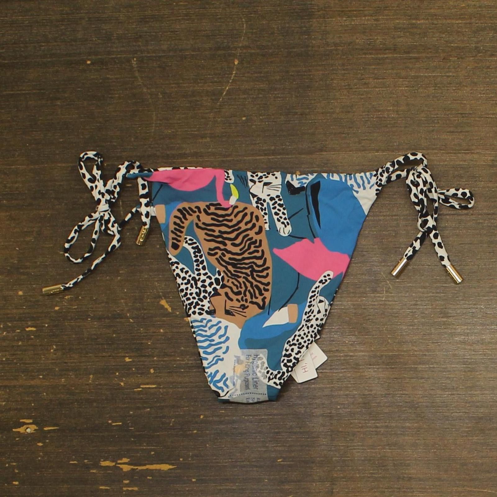 Red Carter Red Carter Reversible Bikini Bottom Indigo Dye Multi Blue S Size ONE SIZE - 4 Thumbnail