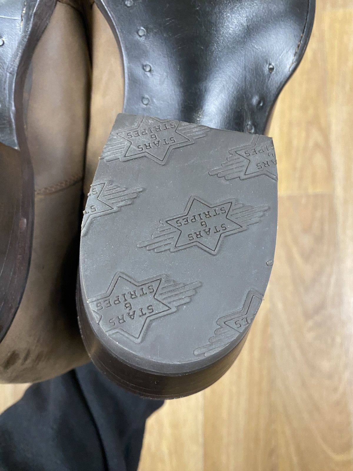 Cowboy Equipment × Stars & Stripes × Vintage Stars & Stripes Cowboy Leather Boots WB-37 Size: 41 Size US 8 / EU 41 - 14 Thumbnail