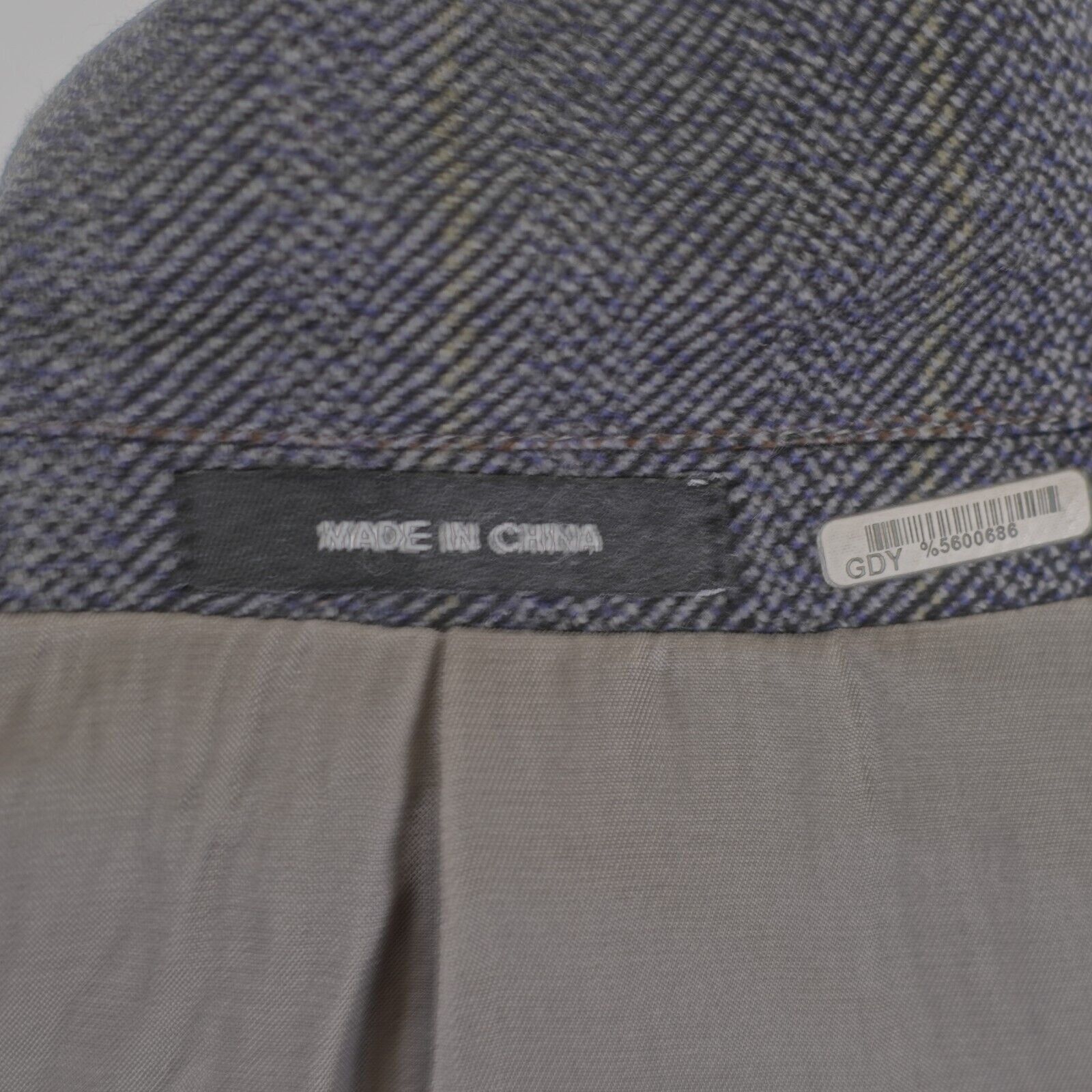 Lauren Ralph Lauren Lauren Ralph Lauren Tweed Wool Blue Gray Herringbone W/ Yell Size 44S - 11 Thumbnail