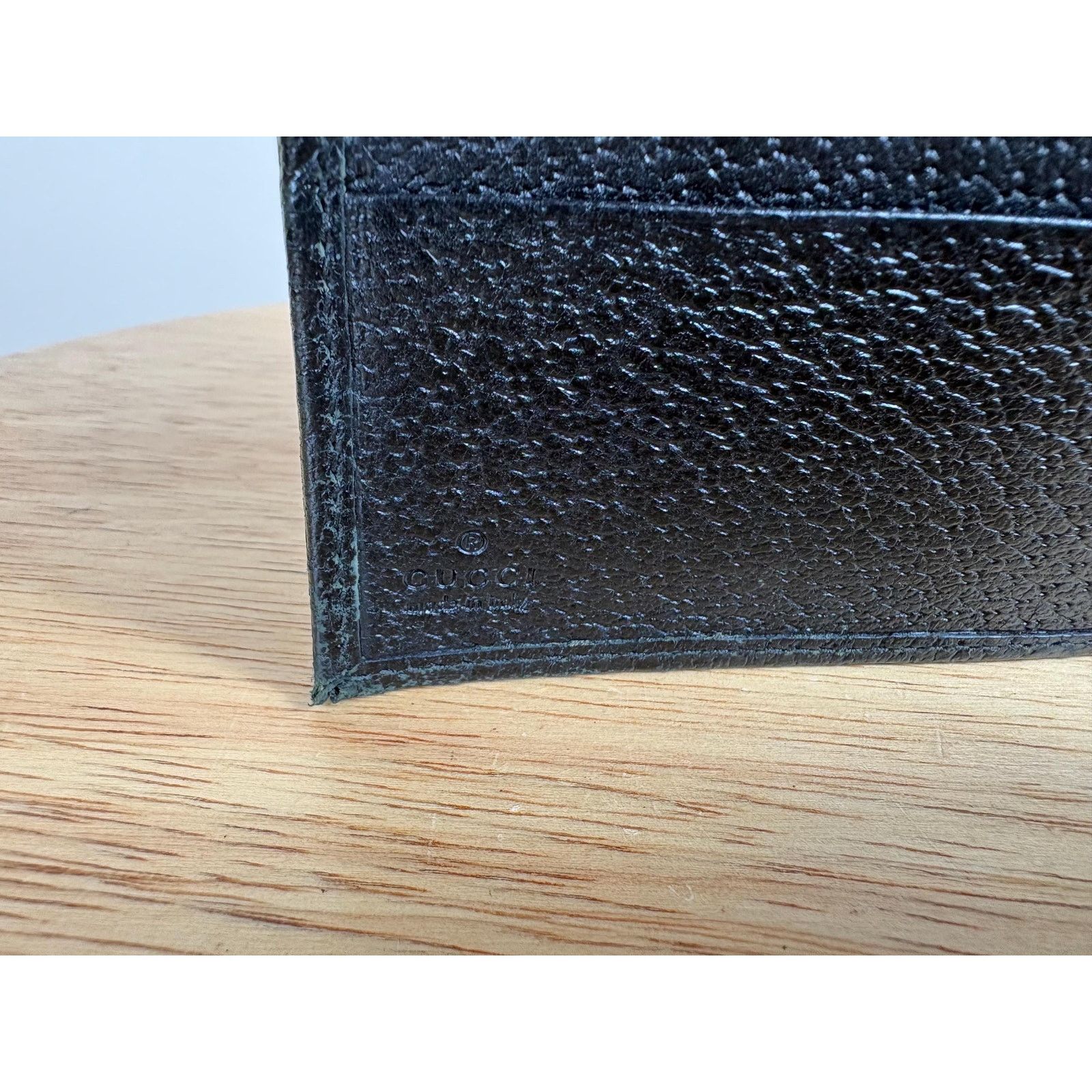 Gucci Authentic Gucci Vintage Bifold Wallet Black GG Size ONE SIZE - 7 Thumbnail