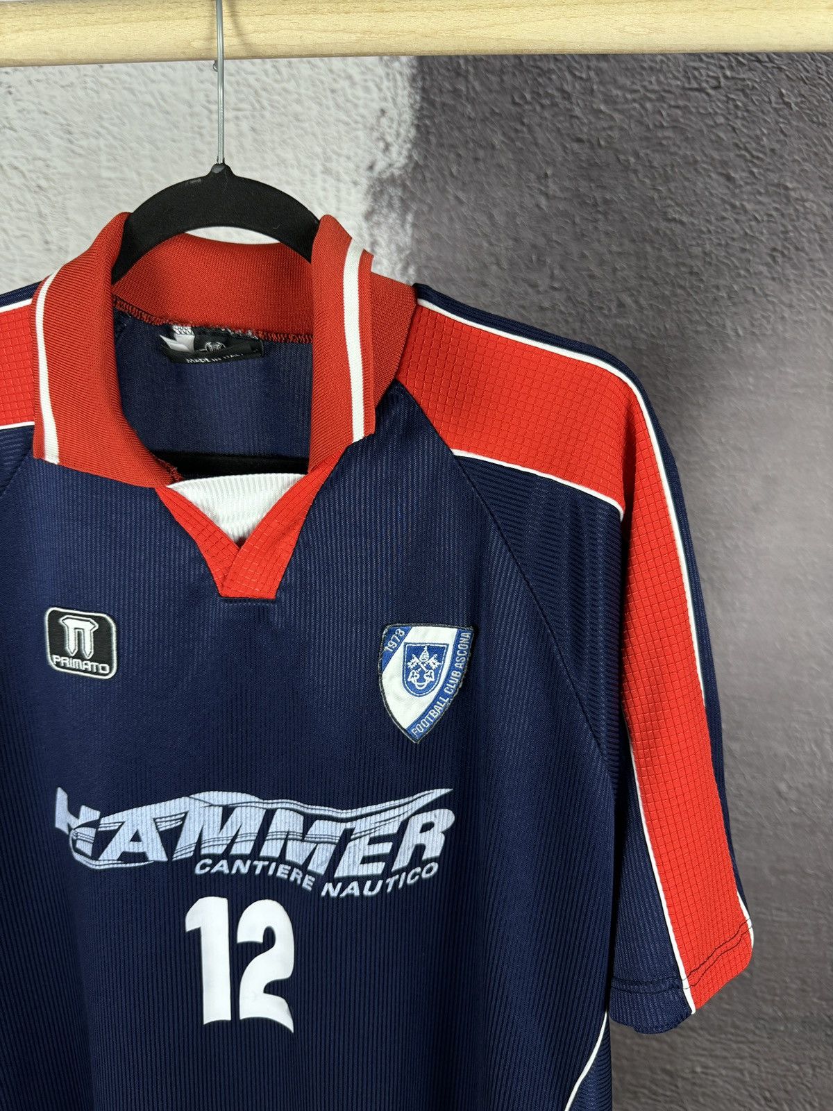 Vintage Primato vintage 90s 00s FC Ascona 1973 #12 jersey Size US XL / EU 56 / 4 - 5 Thumbnail