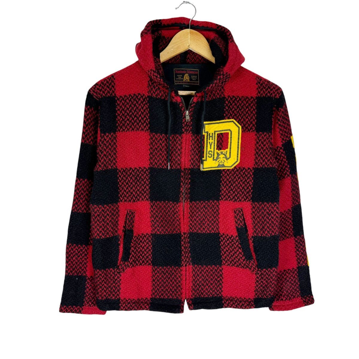 Hysteric Glamour ☀️HYSTERIC GLAMOUR HOODIE ‘DECISION’ RED TARTAN JACKET Size S / US 4 / IT 40 - 2 Thumbnail