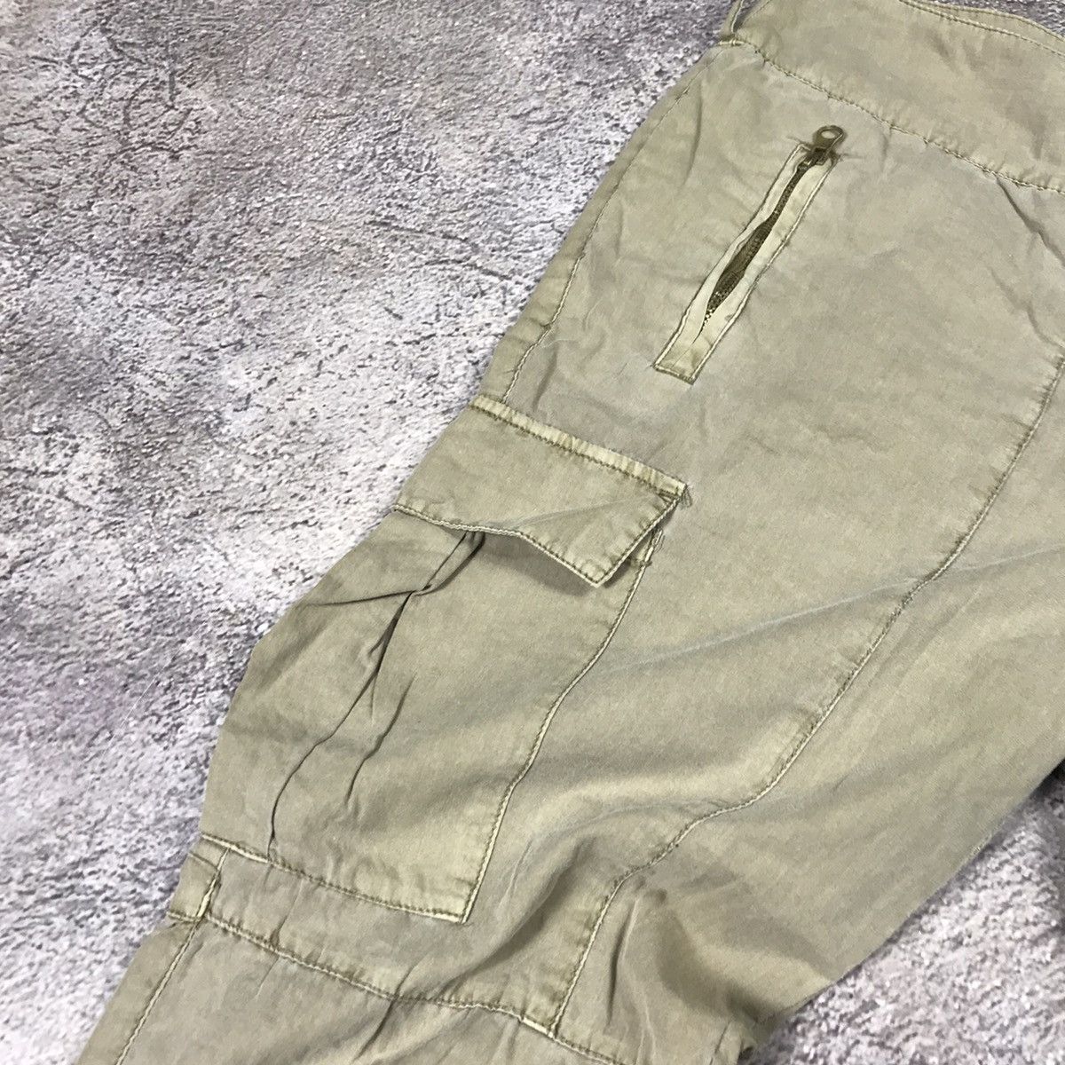 Vintage Vintage 90s Baggy Cargo Pants Flared Parachute Techwear 36 Size 36" / US 14 / IT 50 - 3 Thumbnail