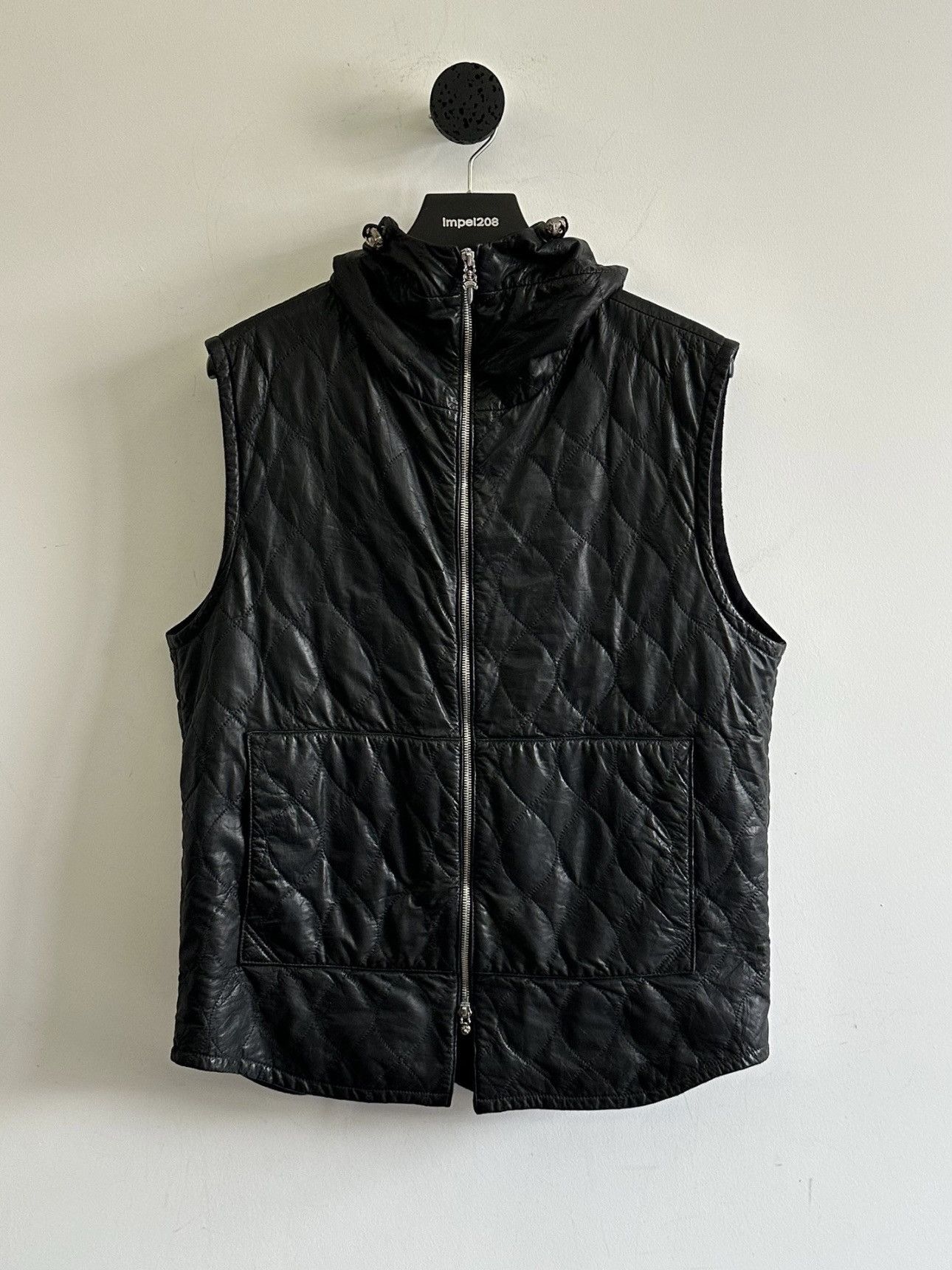 Chrome Hearts Leather Vest ZipUp