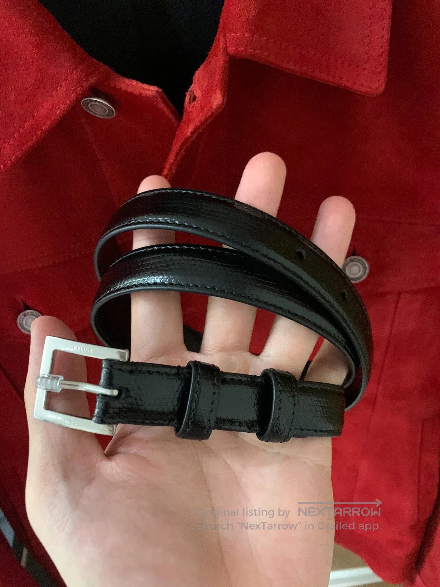 Celine × Hedi Slimane watersnake belt Celine SS 20 | Grailed