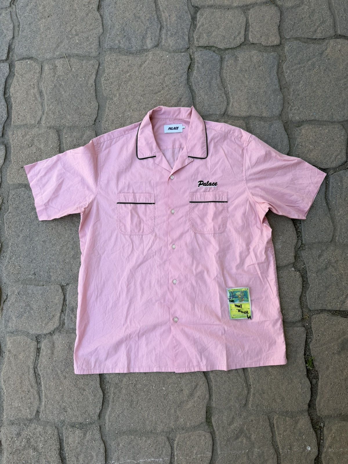 Palace FW22 Pink Bowling Shirt Size US L / EU 52-54 / 3 - 2 Thumbnail