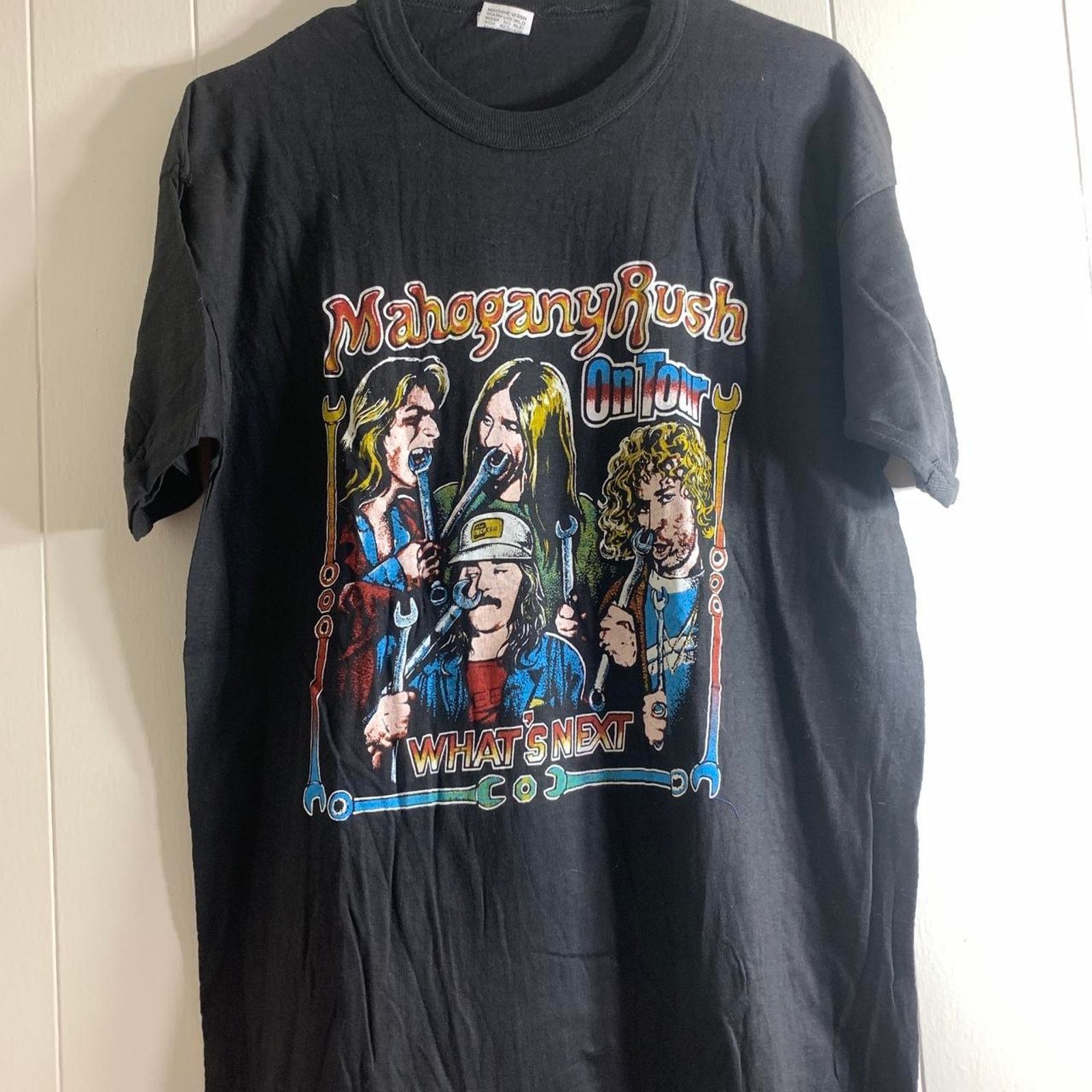 Vintage 1980 FRANK MARINO & MAHOGANY RUSH What’s Next tee shirt XL Size US XL / EU 56 / 4 - 3 Thumbnail
