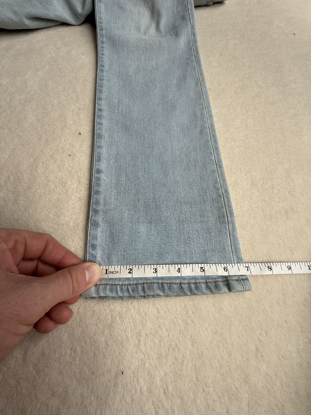 Saint Laurent Paris SS14 Saint Laurent light wash denim jeans Hedi Slimane 31 Size US 31 - 12 Thumbnail