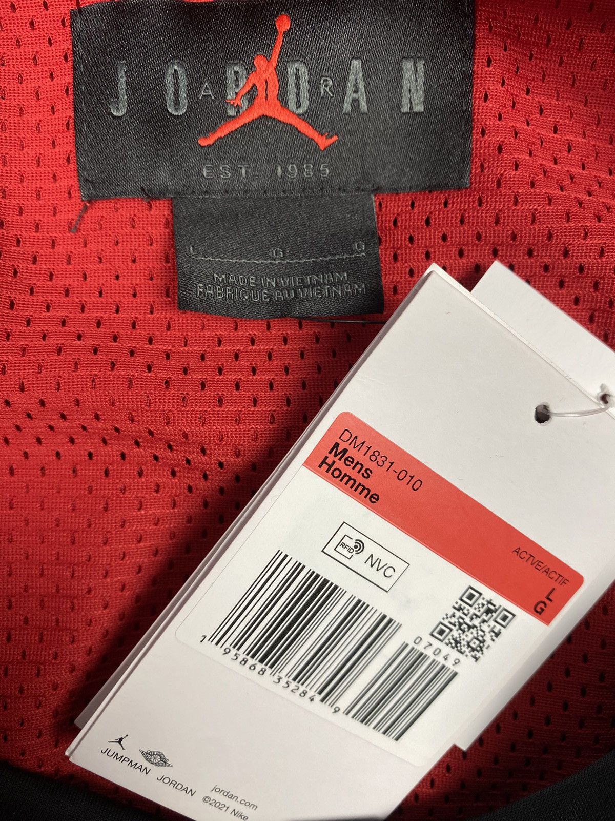 Jordan Brand × Vintage Nike Jordan Dri Fit Basketball Combo Statement Tank Top Tee Size US L / EU 52-54 / 3 - 15 Thumbnail